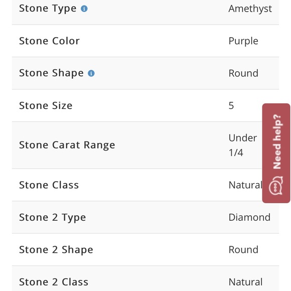 Amethyst & Diamond Necklace Sterling Silver 18" - Picture 6 of 6